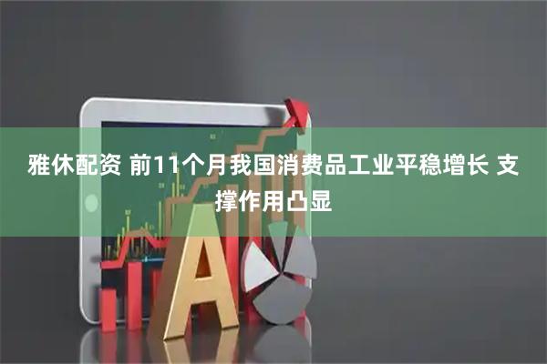 雅休配资 前11个月我国消费品工业平稳增长 支撑作用凸显