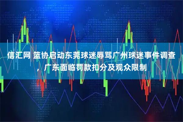 信汇网 篮协启动东莞球迷辱骂广州球迷事件调查，广东面临罚款扣分及观众限制